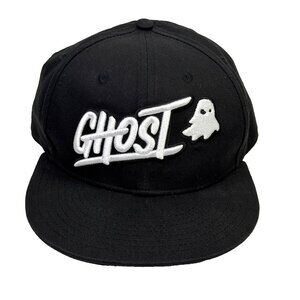 Ghost Energy Baseball Hat Cap Snapback Black Wide Brim OSFA